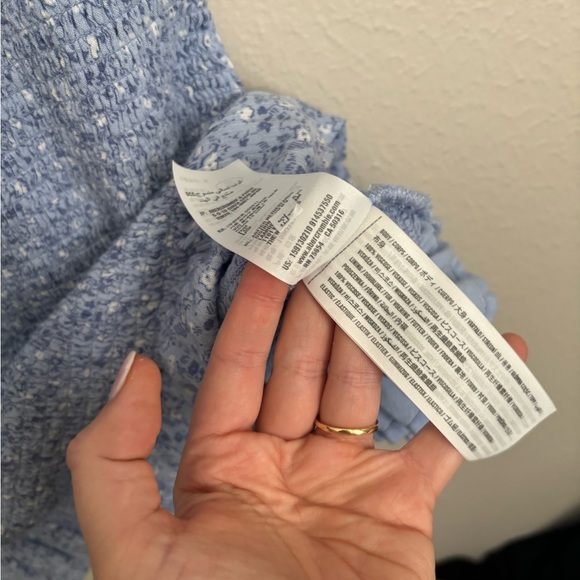 Abercrombie & Fitch Floral Smocked Mini Dress M - Picture 4 of 7